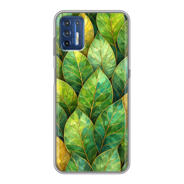 Силиконовый чехол на Motorola Moto G9 Plus с принтом женский