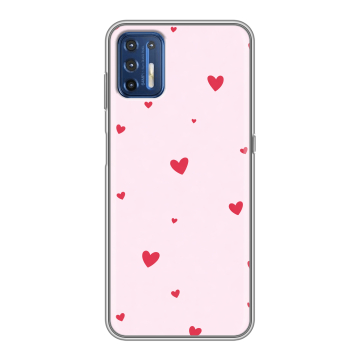 Силиконовый чехол на Motorola Moto G9 Plus с принтом для девочек