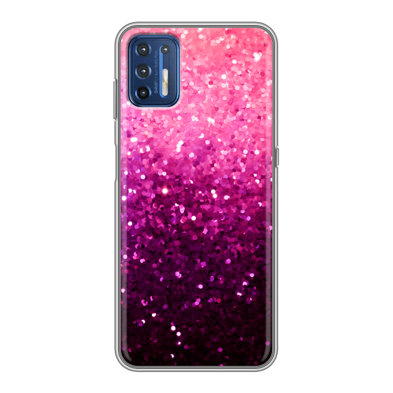 Силиконовый чехол на Motorola Moto G9 Plus с принтом Блестки Силиконовый чехол на Motorola Moto G9 Plus с принтом Блестки