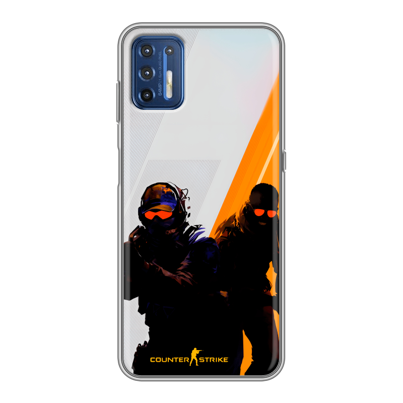 Силиконовый чехол на Motorola Moto G9 Plus с принтом Контер страйк Counter strike Силиконовый чехол на Motorola Moto G9 Plus с принтом Контер страйк Counter strike