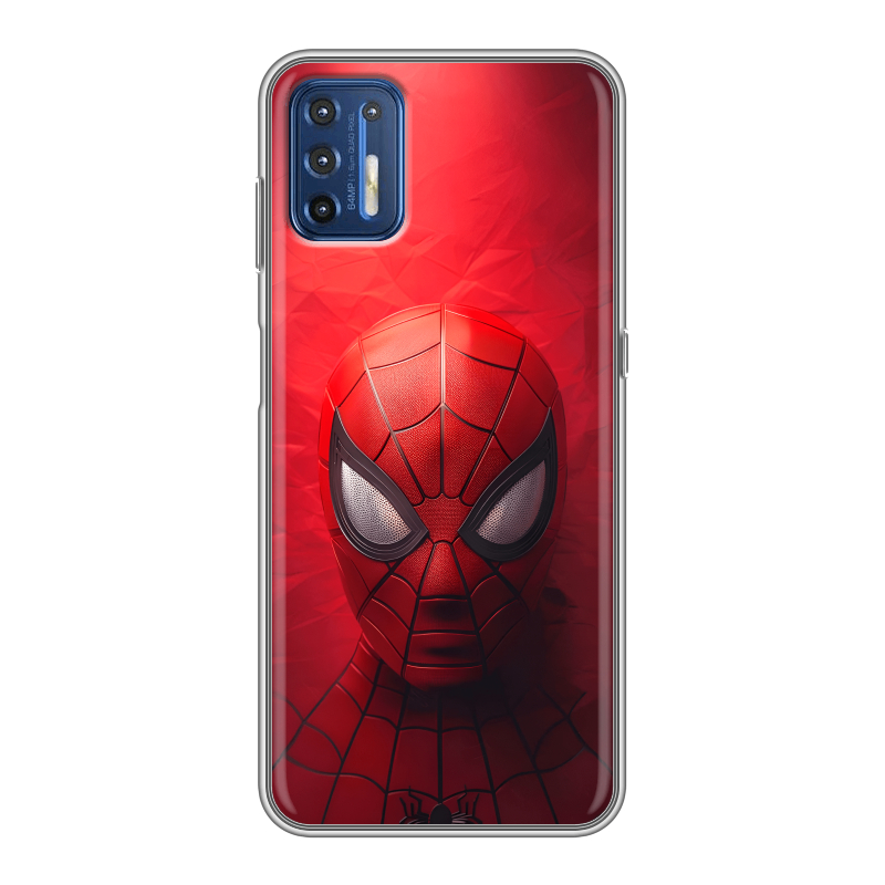 Силиконовый чехол на Motorola Moto G9 Plus с принтом Spiderman Человек паук Силиконовый чехол на Motorola Moto G9 Plus с принтом Spiderman Человек паук
