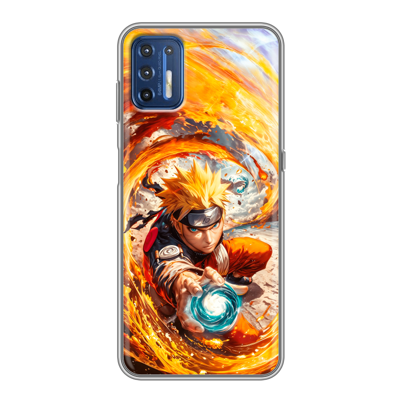 Силиконовый противоударный чехол на Motorola Moto G9 Plus с принтом Аниме Наруто Naruto Силиконовый противоударный чехол на Motorola Moto G9 Plus с принтом Аниме Наруто Naruto