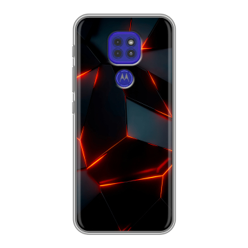 Силиконовый чехол на Motorola Moto E7 Plus с принтом Яркие абстракции Силиконовый чехол на Motorola Moto E7 Plus с принтом Яркие абстракции