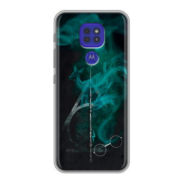 Силиконовый чехол на Motorola Moto E7 Plus с принтом Гарри Поттер Harry Potter