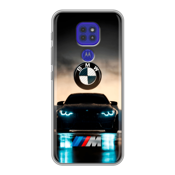 Силиконовый чехол на Motorola Moto E7 Plus с принтом БМВ BMW Силиконовый чехол на Motorola Moto E7 Plus с принтом БМВ BMW