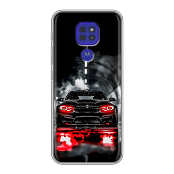 Силиконовый чехол на Motorola Moto E7 Plus с принтом BMW БМВ Силиконовый чехол на Motorola Moto E7 Plus с принтом BMW БМВ