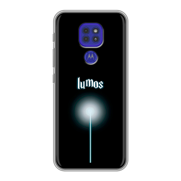 Силиконовый чехол на Motorola Moto E7 Plus с принтом Harry Potter Гарри Поттер