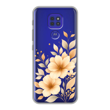 Силиконовый чехол на Motorola Moto E7 Plus с принтом для девушки
