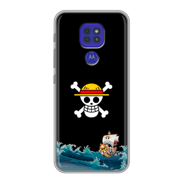 Силиконовый чехол на Motorola Moto E7 Plus с принтом One Piece Ван Пис