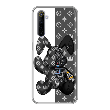 Силиконовый противоударный чехол на Realme 6S с принтом Луи робот