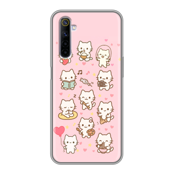 Силиконовый противоударный чехол на Realme 6S с принтом Hello Kitty Хелоу Кити