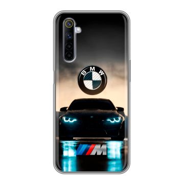 Силиконовый противоударный чехол на Realme 6S с принтом БМВ BMW Силиконовый противоударный чехол на Realme 6S с принтом БМВ BMW