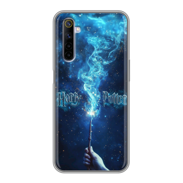 Силиконовый противоударный чехол на Realme 6S с принтом Harry Potter Гарри Поттер