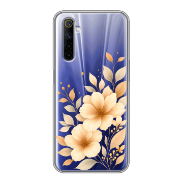 Силиконовый противоударный чехол на Realme 6S с принтом для девушки Силиконовый противоударный чехол на Realme 6S с принтом для девушки