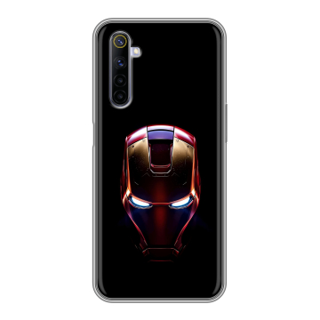 Силиконовый противоударный чехол на Realme 6S с принтом IronMan Железный человек