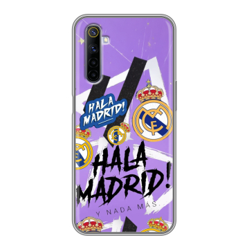 Силиконовый противоударный чехол на Realme 6S с принтом Real Madrid Реал Мадрид