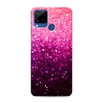 Силиконовый чехол на Realme C15 с принтом Блестки Силиконовый чехол на Realme C15 с принтом Блестки