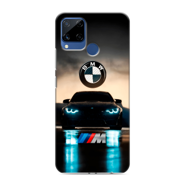 Силиконовый чехол на Realme C15 с принтом БМВ BMW Силиконовый чехол на Realme C15 с принтом БМВ BMW
