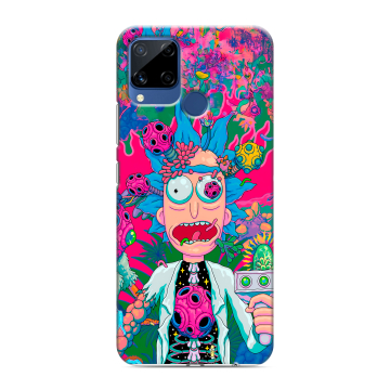 Силиконовый чехол на Realme C15 с принтом Рик и Морти Rick Morty Силиконовый чехол на Realme C15 с принтом Рик и Морти Rick Morty