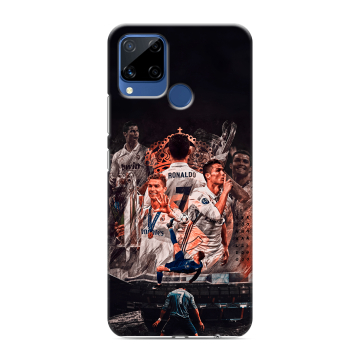 Силиконовый чехол на Realme C15 с принтом Реал Роналдо Real Ronaldo