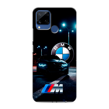 Силиконовый чехол на Realme C15 с принтом БМВ BMW Силиконовый чехол на Realme C15 с принтом БМВ BMW