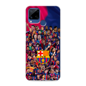 Силиконовый чехол на Realme C15 с принтом Барселона Barcelona