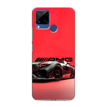 Силиконовый чехол на Realme C15 с принтом Мерседес Mercedes AMG Силиконовый чехол на Realme C15 с принтом Мерседес Mercedes AMG