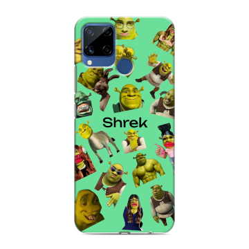 Силиконовый чехол на Realme C15 с принтом Шрек Shrek Силиконовый чехол на Realme C15 с принтом Шрек Shrek