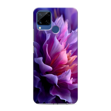 Силиконовый чехол на Realme C15 с принтом женский цветы Силиконовый чехол на Realme C15 с принтом женский цветы