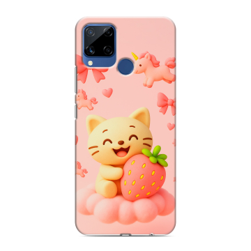 Силиконовый чехол на Realme C15 с принтом для девочек Силиконовый чехол на Realme C15 с принтом для девочек