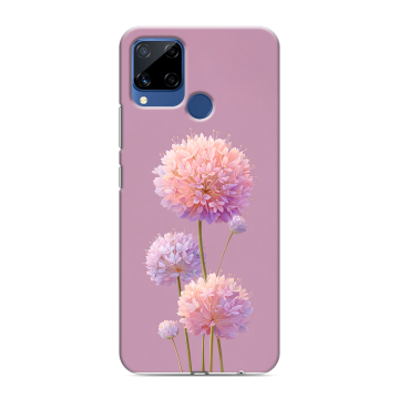 Силиконовый чехол на Realme C15 с принтом Цветы Силиконовый чехол на Realme C15 с принтом Цветы