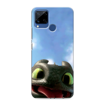 Силиконовый чехол на Realme C15 с принтом Как приручить дракона Силиконовый чехол на Realme C15 с принтом Как приручить дракона