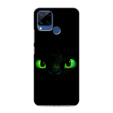 Силиконовый чехол на Realme C15 с принтом Как приручить дракона Силиконовый чехол на Realme C15 с принтом Как приручить дракона