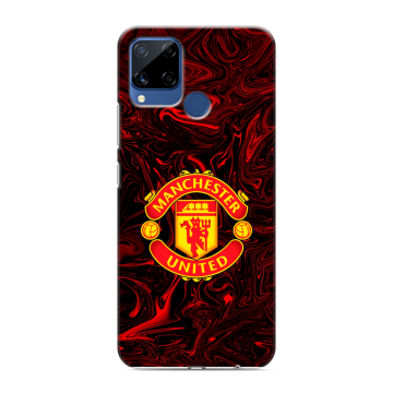 Силиконовый чехол на Realme C15 с принтом Manchester United Силиконовый чехол на Realme C15 с принтом Manchester United