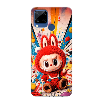 Силиконовый чехол на Realme C15 с принтом Labubu Лабубу Силиконовый чехол на Realme C15 с принтом Labubu Лабубу