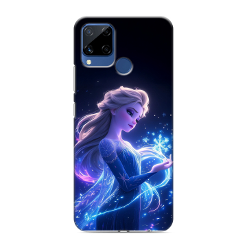 Силиконовый чехол на Realme C15 с принтом Холодное сердце Frozen Силиконовый чехол на Realme C15 с принтом Холодное сердце Frozen
