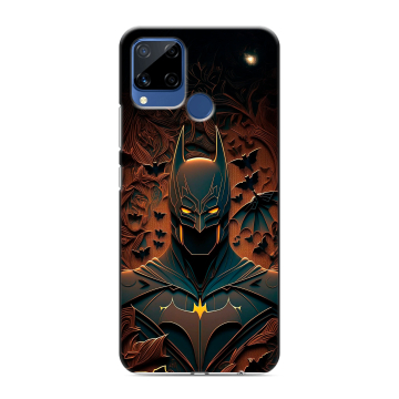Силиконовый чехол на Realme C15 с принтом Batman Бэтмен Силиконовый чехол на Realme C15 с принтом Batman Бэтмен