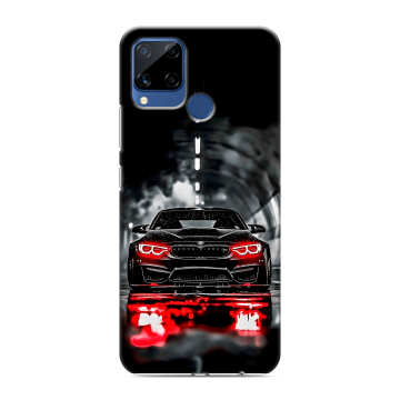 Силиконовый чехол на Realme C15 с принтом BMW БМВ Силиконовый чехол на Realme C15 с принтом BMW БМВ