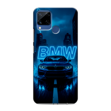 Силиконовый чехол на Realme C15 с принтом BMW БМВ Силиконовый чехол на Realme C15 с принтом BMW БМВ