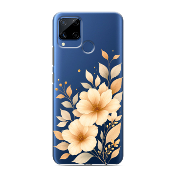 Силиконовый чехол на Realme C15 с принтом для девушки Силиконовый чехол на Realme C15 с принтом для девушки