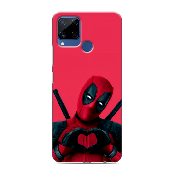 Силиконовый чехол на Realme C15 с принтом Дедпул Deadpool Силиконовый чехол на Realme C15 с принтом Дедпул Deadpool
