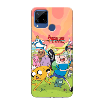 Силиконовый чехол на Realme C15 с принтом Adventure time Время приключений Силиконовый чехол на Realme C15 с принтом Adventure time Время приключений
