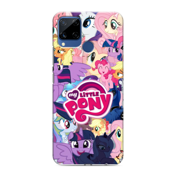 Силиконовый чехол на Realme C15 с принтом My little pony Дружба чудо Силиконовый чехол на Realme C15 с принтом My little pony Дружба чудо