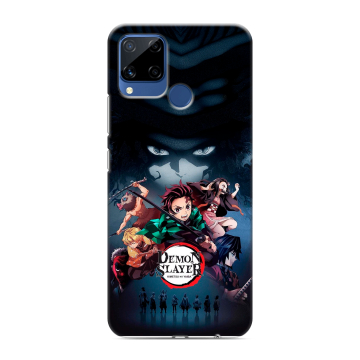 Силиконовый чехол на Realme C15 с принтом Demon Slayer Клинок рассекающий демонов Силиконовый чехол на Realme C15 с принтом Demon Slayer Клинок рассекающий демонов