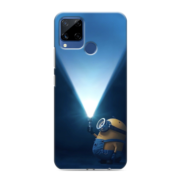 Силиконовый чехол на Realme C15 с принтом Миньоны Силиконовый чехол на Realme C15 с принтом Миньоны