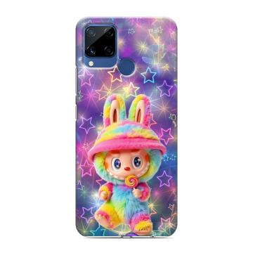 Силиконовый чехол на Realme C15 с принтом Labubu Лабубу Силиконовый чехол на Realme C15 с принтом Labubu Лабубу