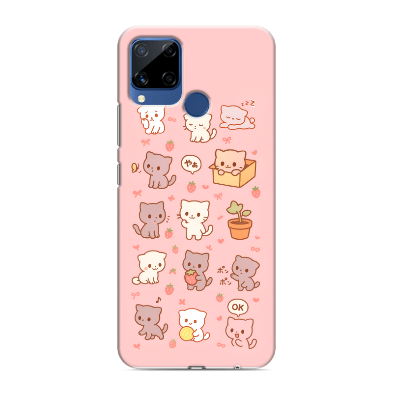 Силиконовый чехол на Realme C15 с принтом Hello Kitty Хелоу Кити Силиконовый чехол на Realme C15 с принтом Hello Kitty Хелоу Кити