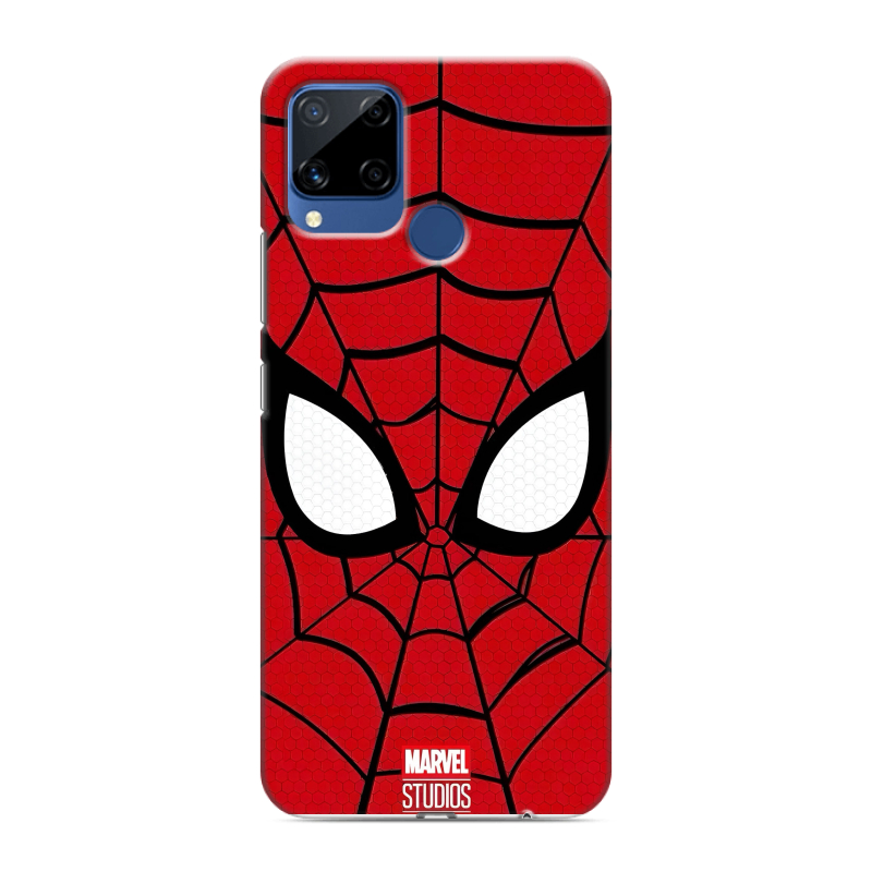 Пластиковый чехол на Realme C15 с принтом человек паук spiderman Пластиковый чехол на Realme C15 с принтом человек паук spiderman