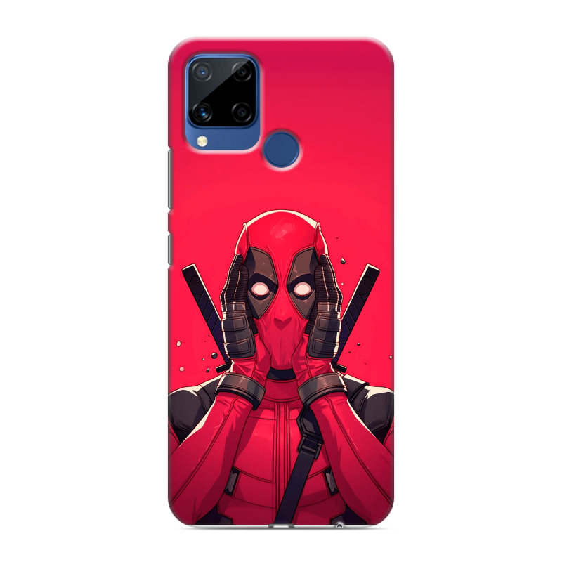Силиконовый чехол на Realme C15 с принтом Дедпул Deadpool Силиконовый чехол на Realme C15 с принтом Дедпул Deadpool