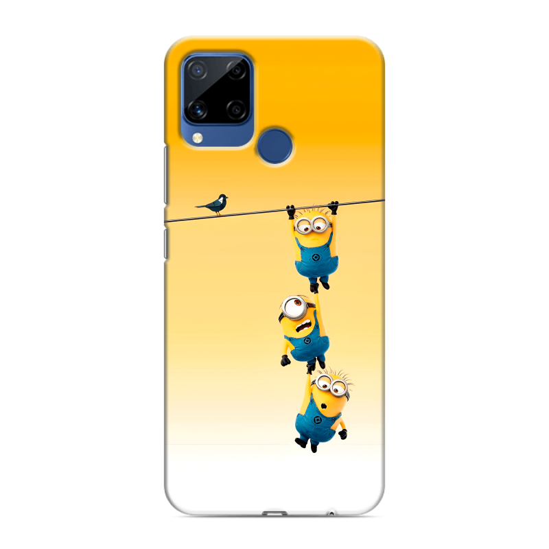 Силиконовый чехол на Realme C15 с принтом Миньоны Силиконовый чехол на Realme C15 с принтом Миньоны